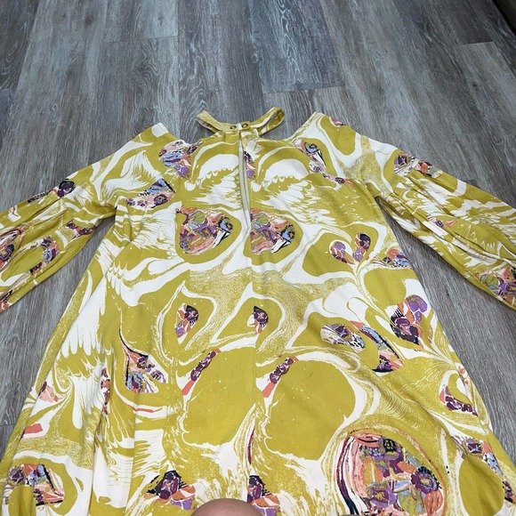 Free People Oversized Floral Shirt Size X Small - Picture 4 of 8